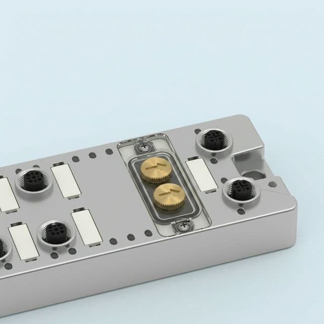 Industrial communication module visual representing secure project data handling